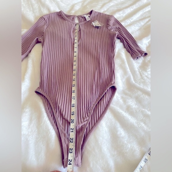 21. Tillys Purple Crossover Bodysuit - Picture 5 of 9